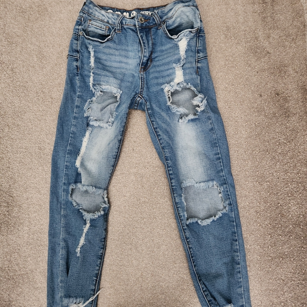 SONG Distressed Denim JEANS - Picture 4 of 12